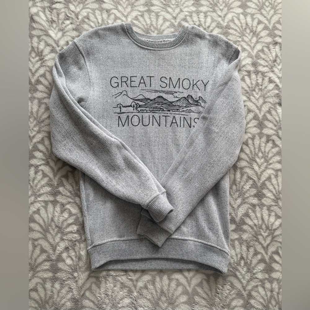 Gray Graphic Men's Sweater